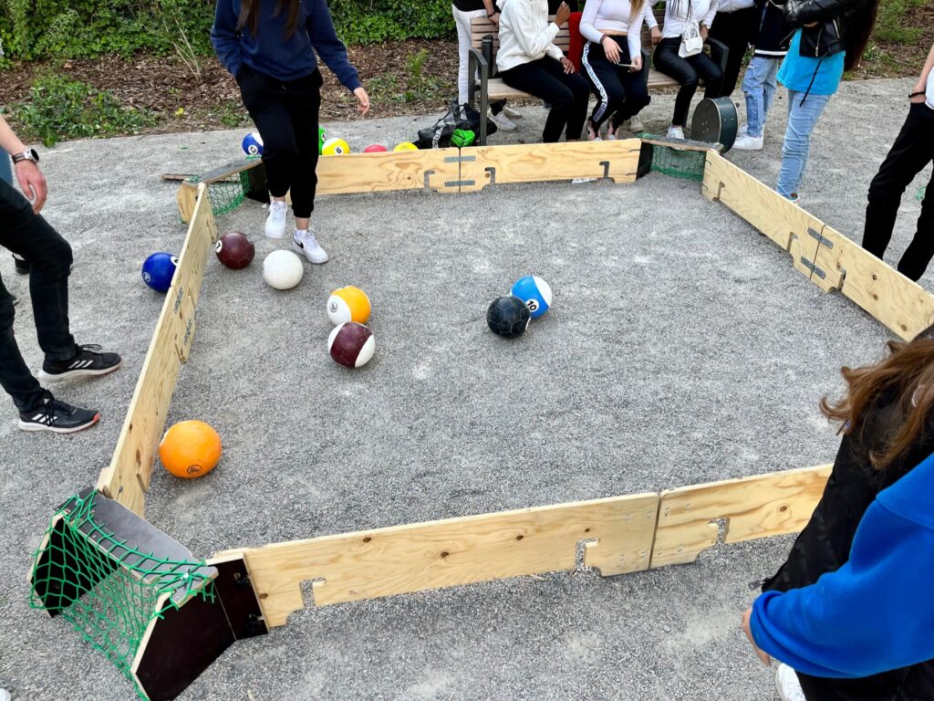 Ballbande das mobile Spielfeld Variante Bambini